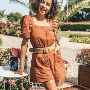 Women Belted Playsuit